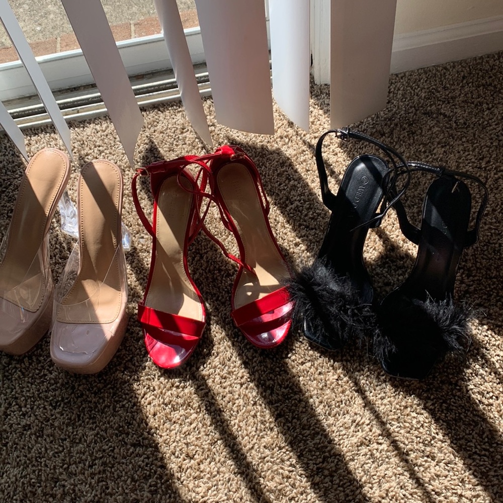 bundle of heels.
